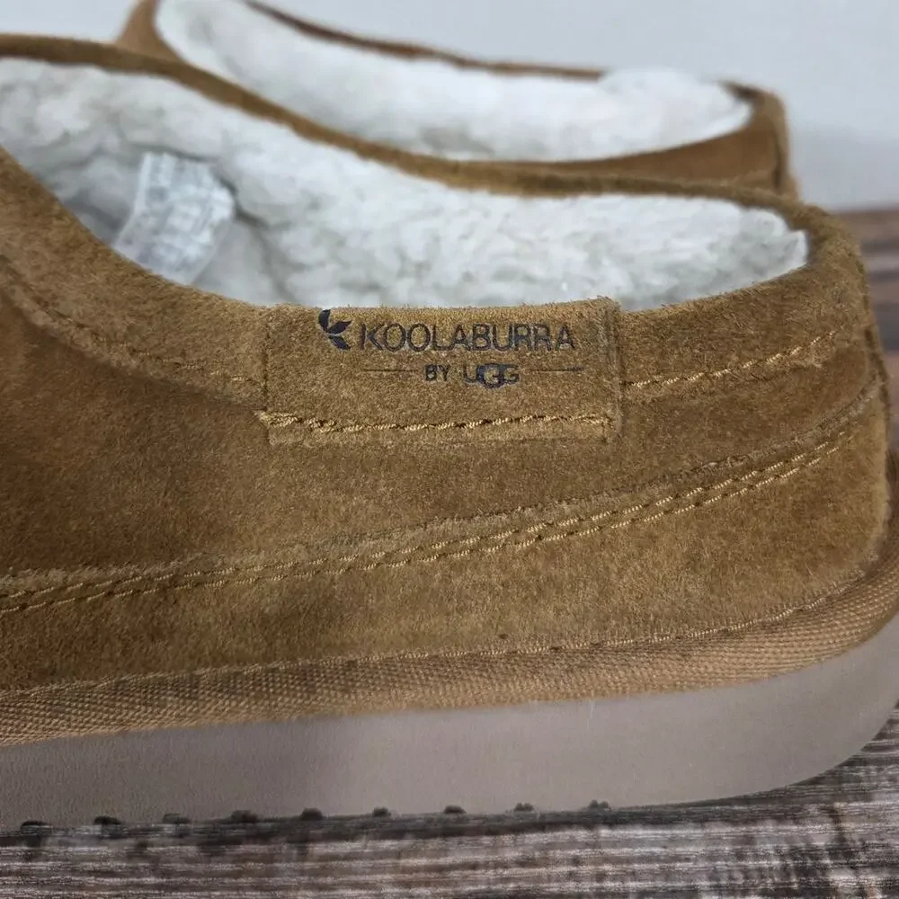 Koolaburra by UGG Graisen Men's Chestnut Suede Slippers Size 10